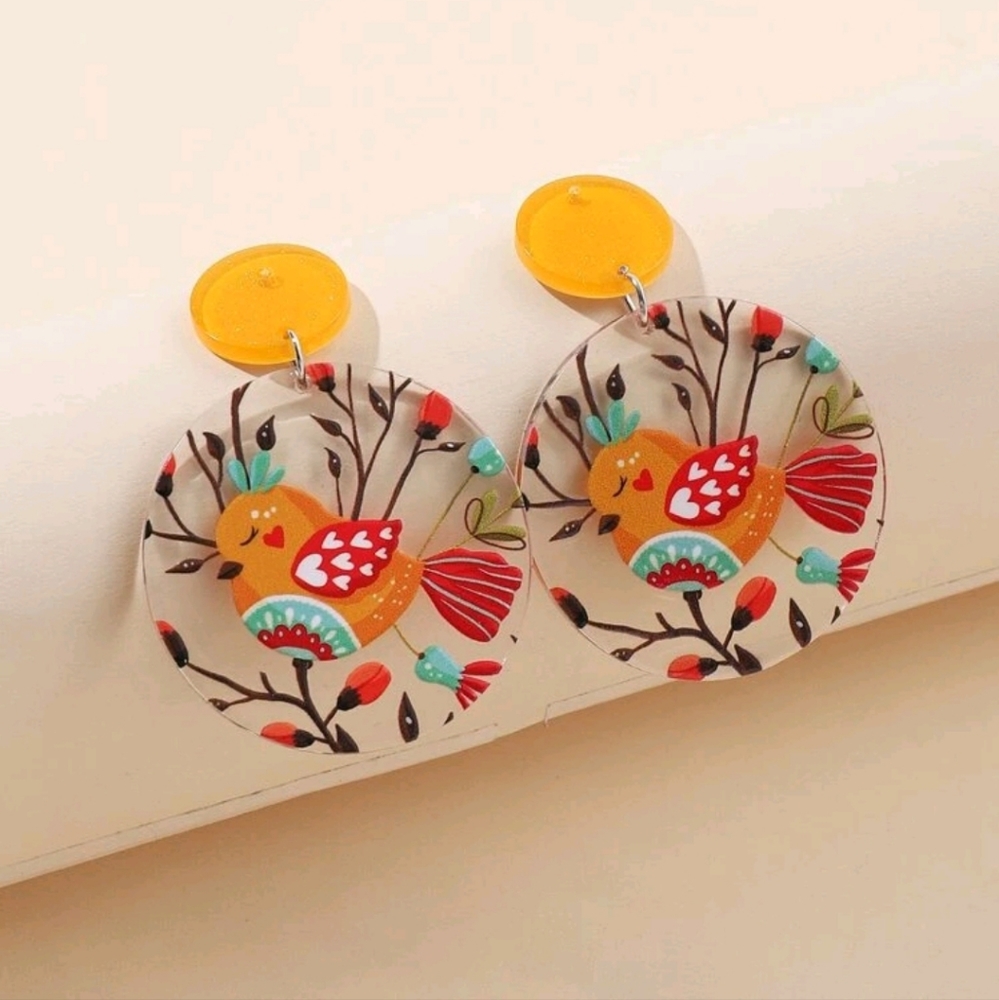 🔹️Adorable Boho Bird Drop Earrings